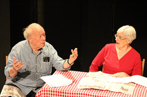 Dudley Sauve and Michelle Black in "The Beginning of Time" by Pat Walker